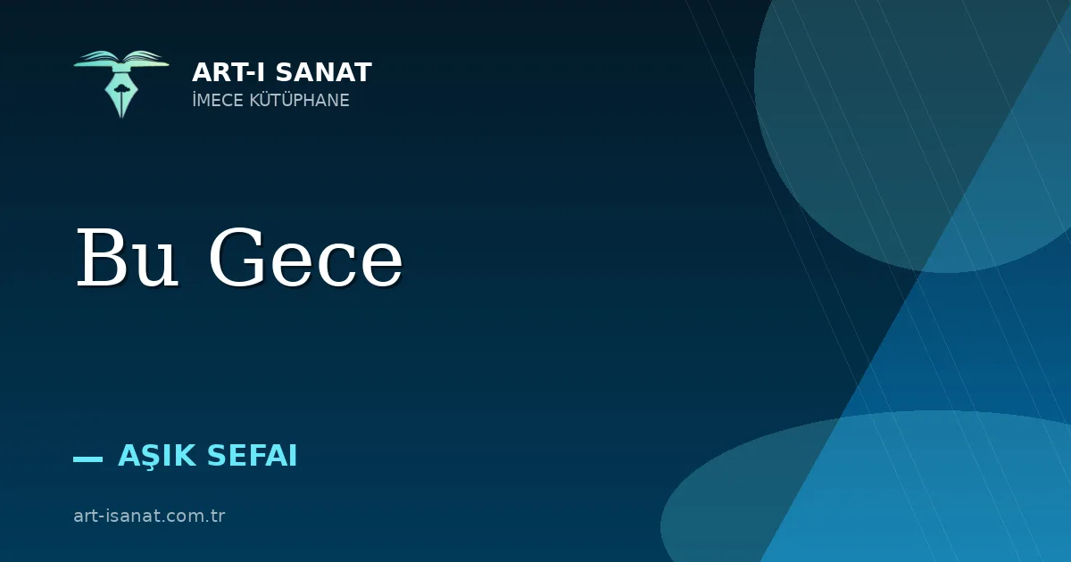Bu Gece