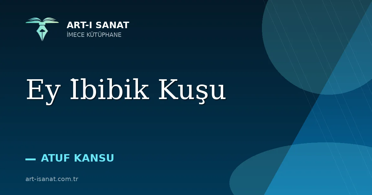 Ey İbibik Kuşu