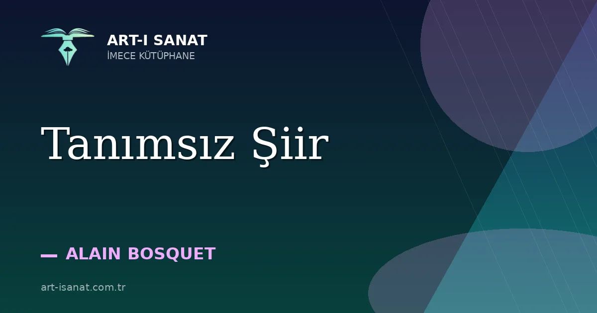 Tanımsız Şiir