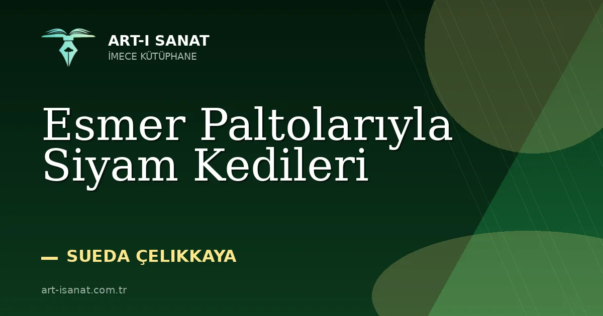 Esmer Paltolarıyla Siyam Kedileri