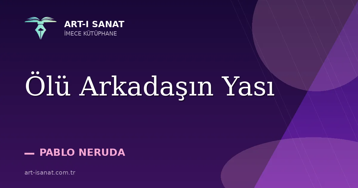 Ölü Arkadaşın Yası