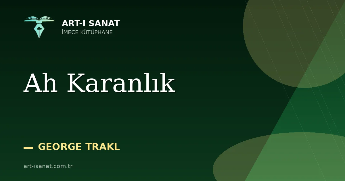Ah Karanlık