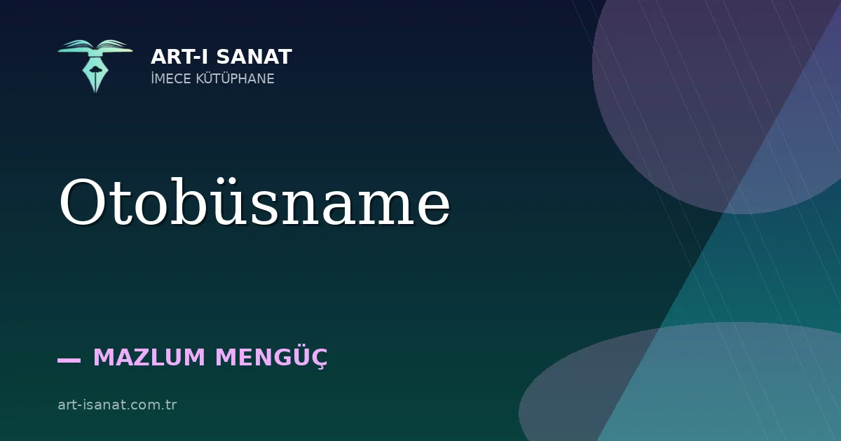 Otobüsname