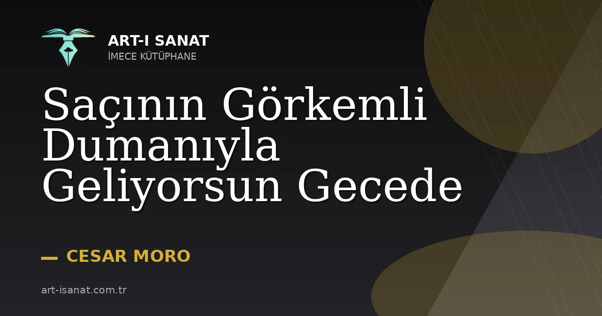 Saçının Görkemli Dumanıyla Geliyorsun Gecede