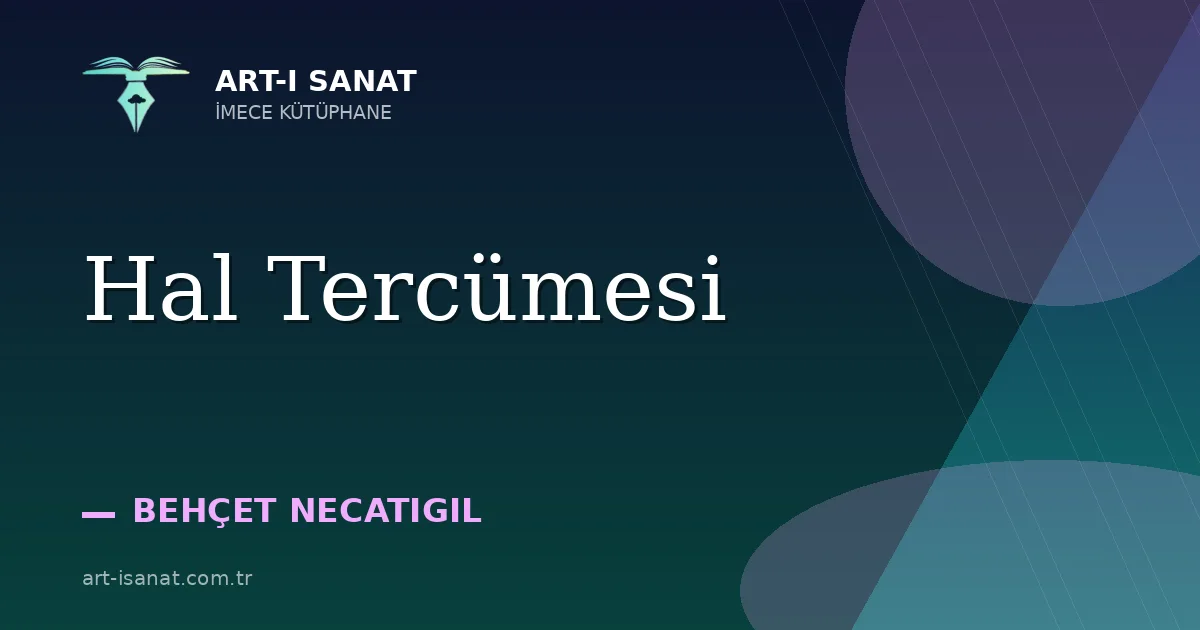 Hal Tercümesi