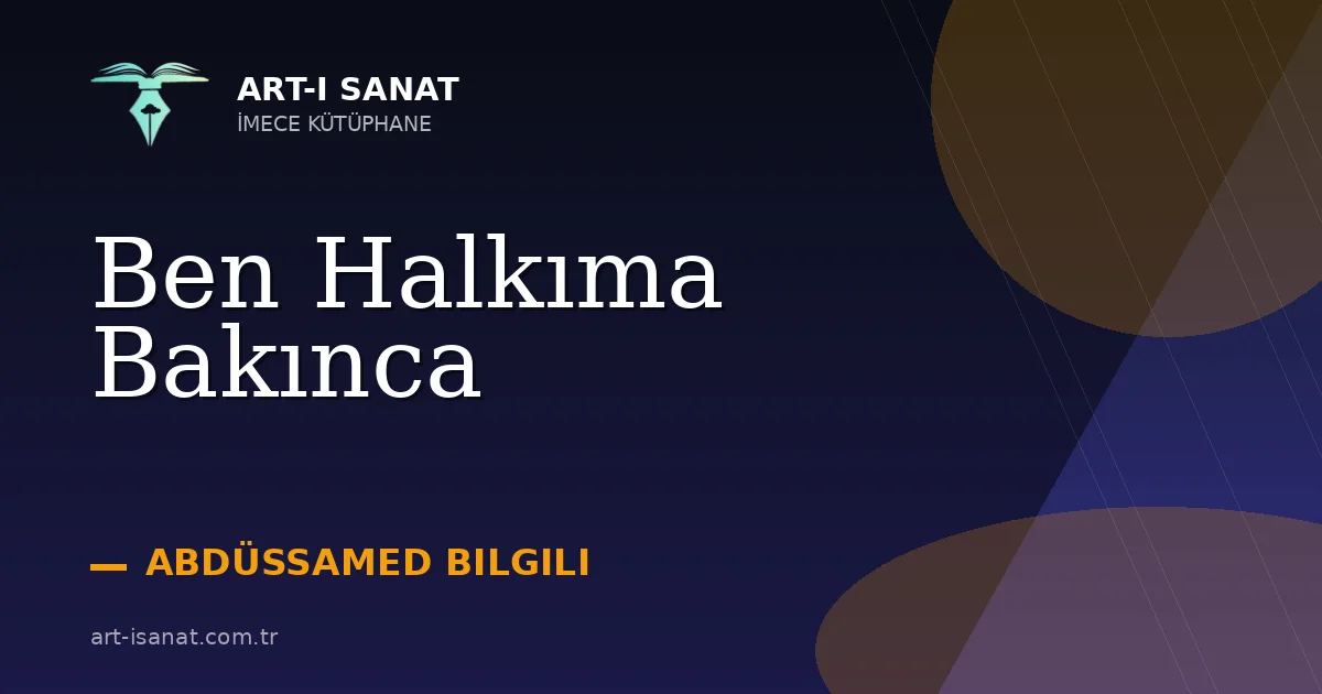 Ben Halkıma Bakınca