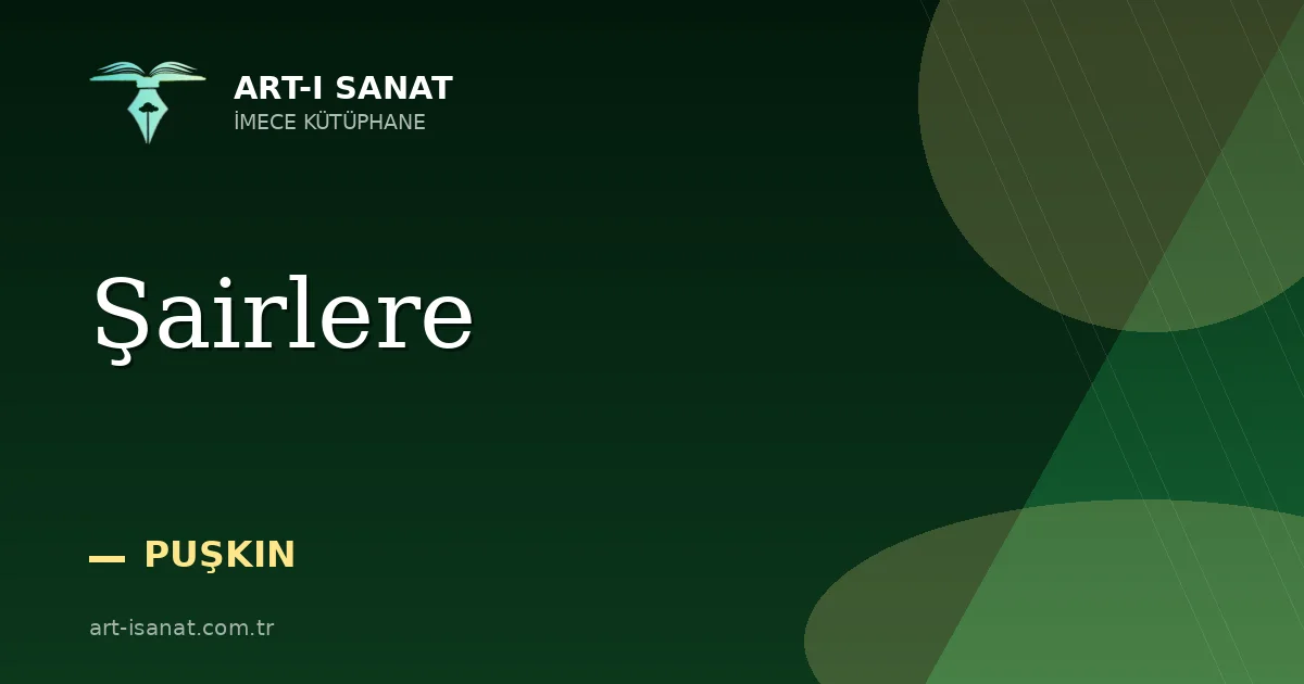 Şairlere