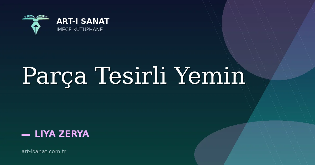 Parça Tesirli Yemin