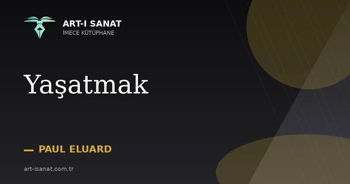 Yaşatmak