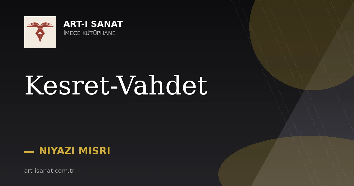Kesret-Vahdet